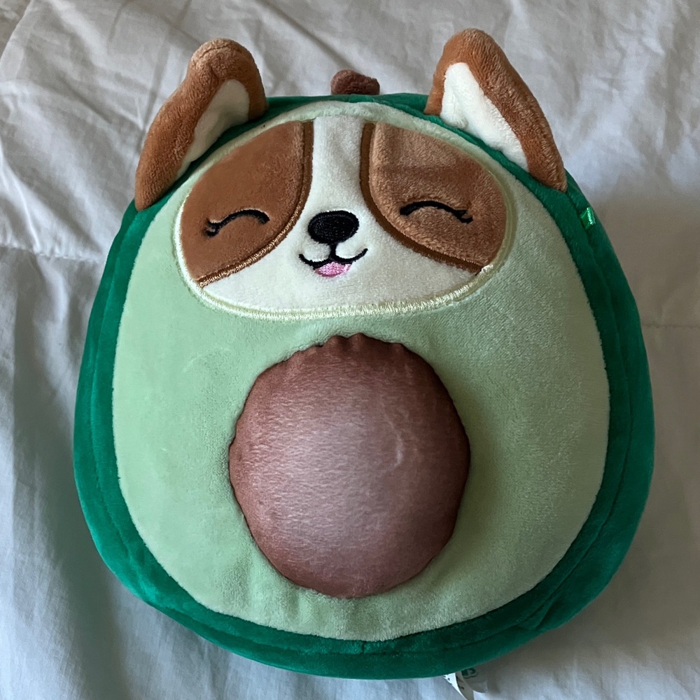 Squishmallows 8" Regina the Corgi as Avocado